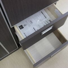 ニトリ✨洋服タンス✨ワードローブ✨アイビス90✨ダークブラウン✨幅90cm✨高さ190cm✨中古品【こちらは店舗です。浜村鹿野温泉ICから3分 買取本舗 宮本リサイクル 営業時間9～19時 定休日水曜のみ←連絡できませんm(_ _)m】 G124の画像