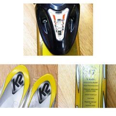カービングスキー 160㎝ K2/ケーツー ESCAPE 板 ビンディング 2点セット イエロー×グレー 西岡店の画像