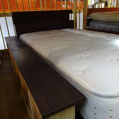 サータ　ドリームベッド　引き出し付セミダブルベッド　ポスチャーソフト　56F1N【愛品倶楽部柏店】 の画像