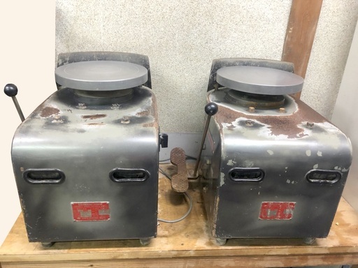 動作OK！動画あり　在庫2個　ろくろ　兵庫県加東市■直接引き取り　配送ご相談ください　SHINPO　陶芸　AB