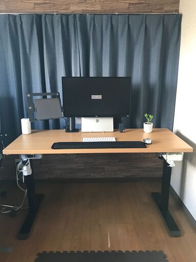 【値下げ】【電動昇降デスク】FlexiSpot 電動式スタンディングデスク脚 EG1（アップデート版） (天板無し)