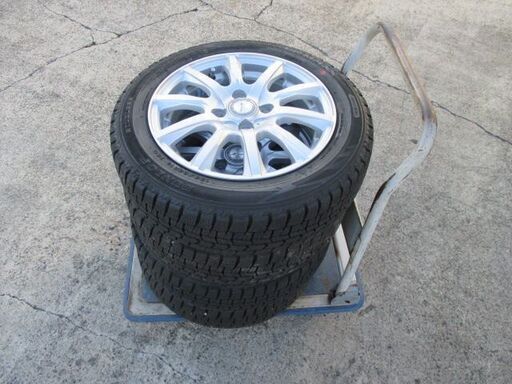 【来店取替】バリ山 軽自動車 スタッドレスタイヤ 155/65R14 中古品 4本セット