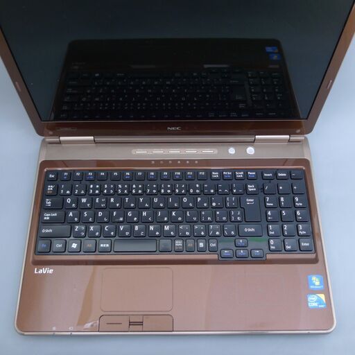 新品高速SSD ブラウン 茶色 ノートパソコン 15.6型 NEC PC-LL750CS6C 中古美品 Core i5 4GB Blu