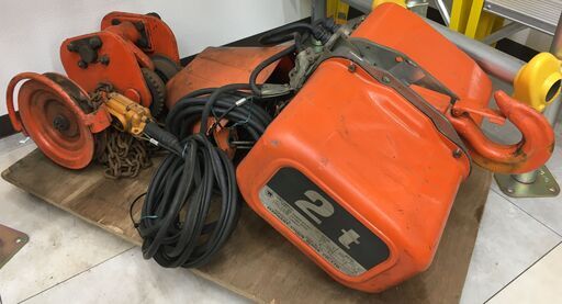 ELEPHANT エレファント 象印 電動 チェーンブロック FA 2t 電動ホイスト 中古品 200V