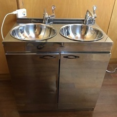 【値下しました！35000→28000】2層式シンク　移動販売車等に
