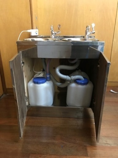 【値下しました！35000→28000】2層式シンク　移動販売車等に