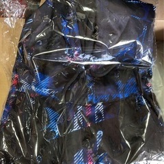 BLUE CHECKERED PULLOVER PARKAの画像