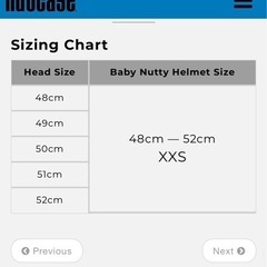 ベビー用ヘルメット NUTCASE XXS 中古の画像