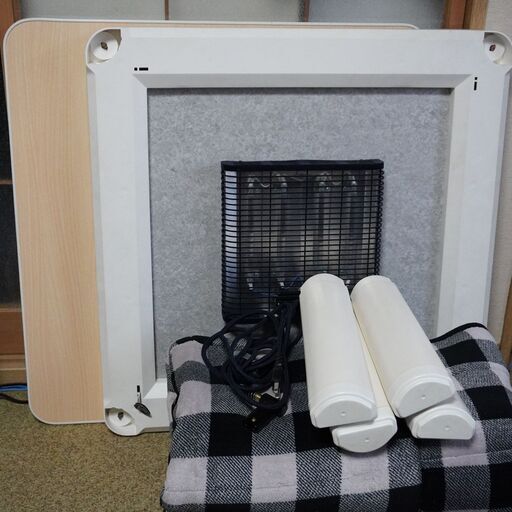炬燵　こたつ　リバーシブルテーブル　正方形　暖房器具　ニトリ　お洒落　こたつ布団　敷き布団　3店セット