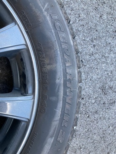 スタッドレスタイヤ4本セット 175/65R15 ブリヂストン アイスパートナー2