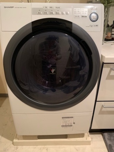 SHARP 2018年製ドラム型洗濯乾燥機　ES-S7C WL