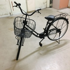 adoriano アドリアーノ自転車カゴ車ママチャリ黒ブラック