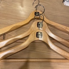 無料0円　木内製作所　木製ハンガー42cm 3本