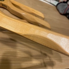 無料0円　木内製作所　木製ハンガー42cm 3本の画像