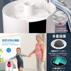 【新品・未使用】加湿器 17L大容量 スマート加湿器の画像