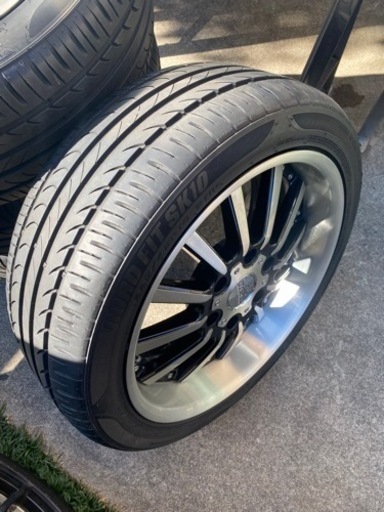 ハイエース200系 18インチ 7.5J 35  深リム 中古タイヤ・ホイール４本セット