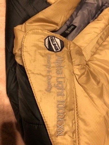 キャンプ　寝袋　新中古　ISUKA×naturum アルファライト1000EXN -12℃