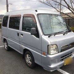 ● サンバーバン　エアコン、パワステ、オートマ　車検付き　ツーオーナー　奈良香芝市よりの画像