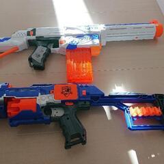 終了しました。ナーフの銃２つセット！