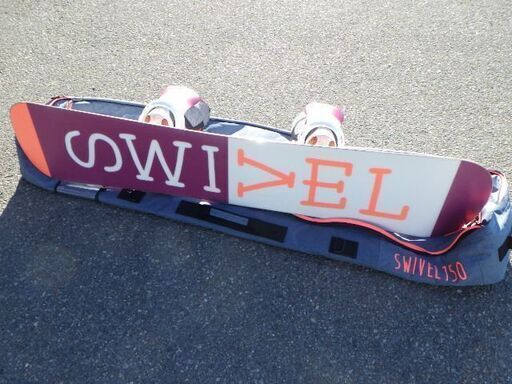 スウィベル SWIVEL SILK レディース スノーボードセット 板142cm