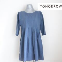 【トゥモローランド(マカフィー)】ひざ丈ワンピース　ジェイブルー...