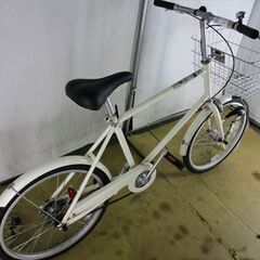 B640★　11000円　無印　美品★　ミニベロ アイボリー　LEDオートライト【20インチ 】