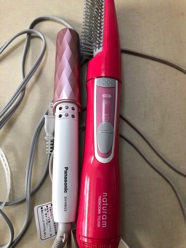 パナソニック ヘアアイロンとテスコム クルクルドライヤー　セット