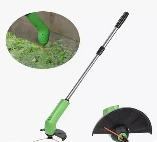 【配送・直接引渡OK】管理番号：H-64 未使用品 電動草刈機 除草機 除草・庭木剪定 乾電池コードレス電動除草機小型ハンド除草機軽量