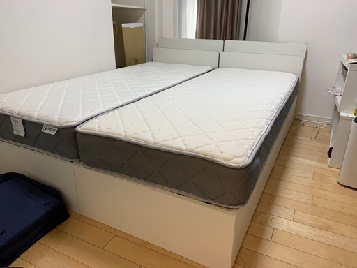 セミシングルベッド  LYCKA リュカ　2台（1台での販売も可能）