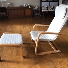 リラックスチェア　オットマン付 無印 MUJIの画像
