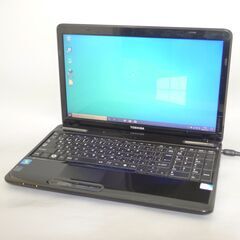 即使用可 中古良品 ノートパソコン 15.6型 TOSHIBA 東芝 T350/34BB Pentium 4GB DVDマルチ 無線 Wi-Fi Windows10 テンキー Office