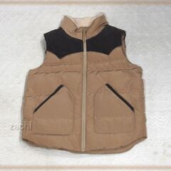 ▲▲▲ユニクロ（UNIQLO）ベージュ ブラウンウエスタン調ダウ...