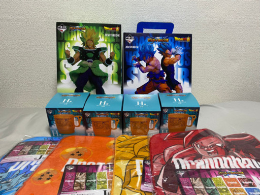 ドラゴンボール　一番くじ　ブロリー　スーパーサイヤ人ゴッド悟空&ベジータフィギュア　下位賞　セット