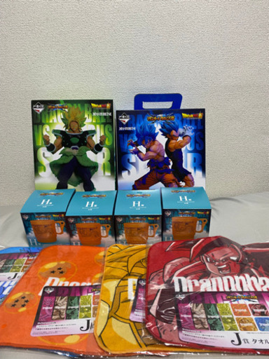 ドラゴンボール　一番くじ　ブロリー　スーパーサイヤ人ゴッド悟空&ベジータフィギュア　下位賞　セット