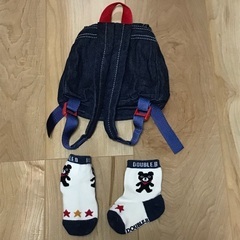 【値下げ】ミキハウス　リュック＆靴下セットの画像