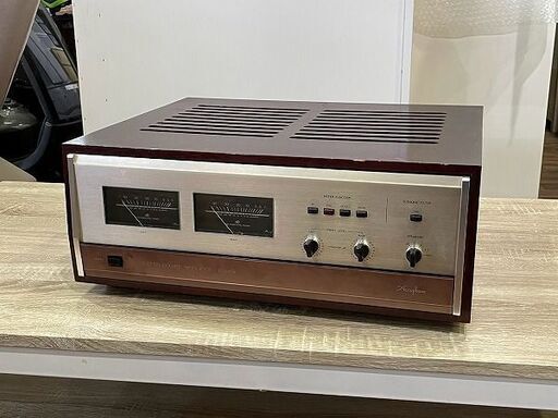 【苫小牧バナナ】アキュフェーズ/Accuphase ステレオパワーアンプ 第3世代 P-300X ウッドケース付き 動作品♪