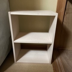 2段カラーボックス
