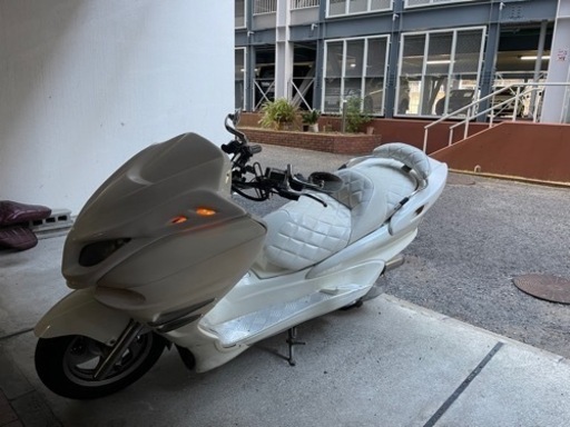 【YAMAHAマジェスティー】SG03J オールホワイトフルカスタム　自賠責付き