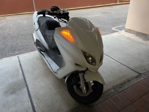 【YAMAHAマジェスティー】SG03J 大人ホワイトカスタム　スピーカー付き