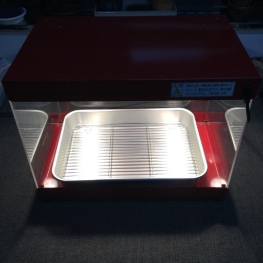 中古　保温庫　FS-100　幅45　　奥行29　　高さ35　 （ｃｍ）　フードショーケース　レフランプ　タイジ　保温ケース　ホットショーケース