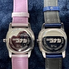 INDEPENDENT × 名探偵コナン オフィシャルコラボ　ウォッチ　工藤新一モデルNo.100 毛利蘭モデルNo.449の画像