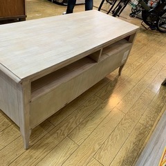7月8日値下げ致しました！⭐️アンティークStyle⭐️SHABBY CHIC テレビボード 天然木 ラバーウッド シャビーシック 1030の画像