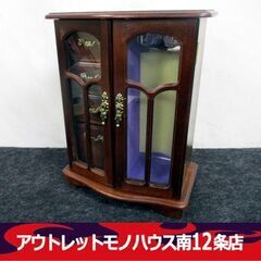 美品 ジュエリー ボックス 宝石箱 オルゴール付き 小物入れ 木...