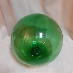 【500円に値下げしました！】大型ガラス玉　漁具の浮き玉の画像