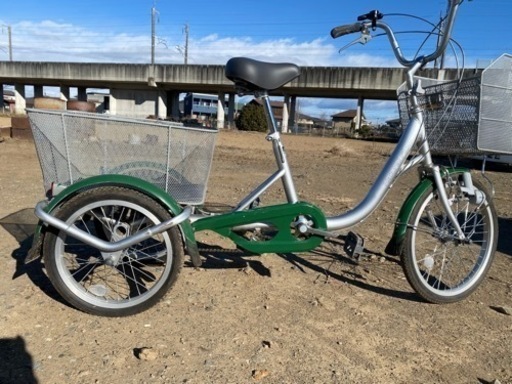 武田三輪自転車TCQ-20/16NF前後バスケット付き