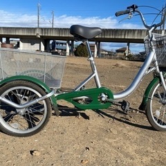 武田三輪自転車TCQ-20/16NF前後バスケット付き