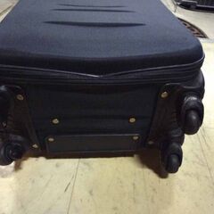 スーツケース 旅行カバン キャリーケース ネイビー 高さ 59cm　キャスター付き　ファスナープル一個欠品 中古 札幌市東区 新道東店の画像