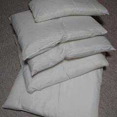 受付終了 ほぼ未使用 座布団のあんこ 綿５枚セット