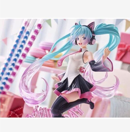 【京都市・大阪・兵庫・奈良 受け渡しOK】初音ミク AMP フィギュア Happy Cat ver.