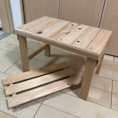 【決まりました】木製 縁台 チェア 棚 